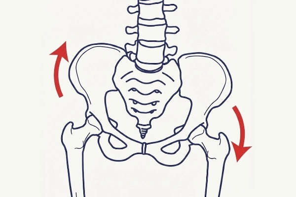 骨盤の傾きイラスト